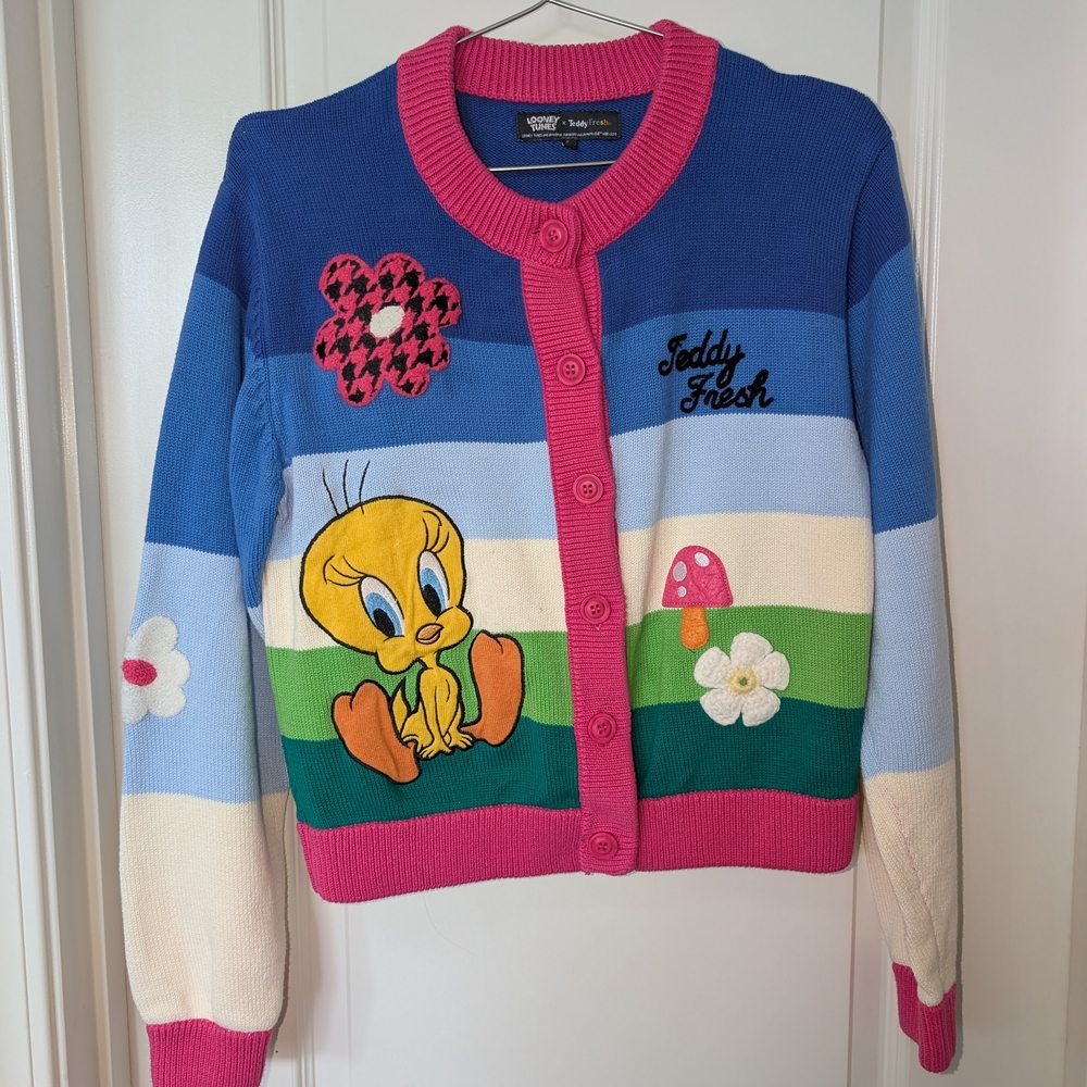 Teddy Fresh Tweety Bird Colorful Cardigan